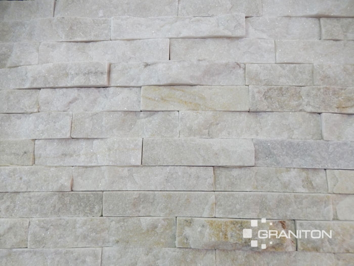 Panel Kamienny z Kwarcytu Cloud Grey 36x10x0,8-1,3 cm Naturalny