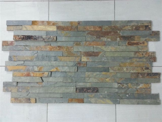 Panel Kamienny z Łupka Multicolor 36x10x0,8-1,3 cm Naturalny