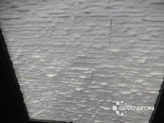 Panel Kamienny z Kwarcytu White 36x10x0,8-1,3 cm Naturalny